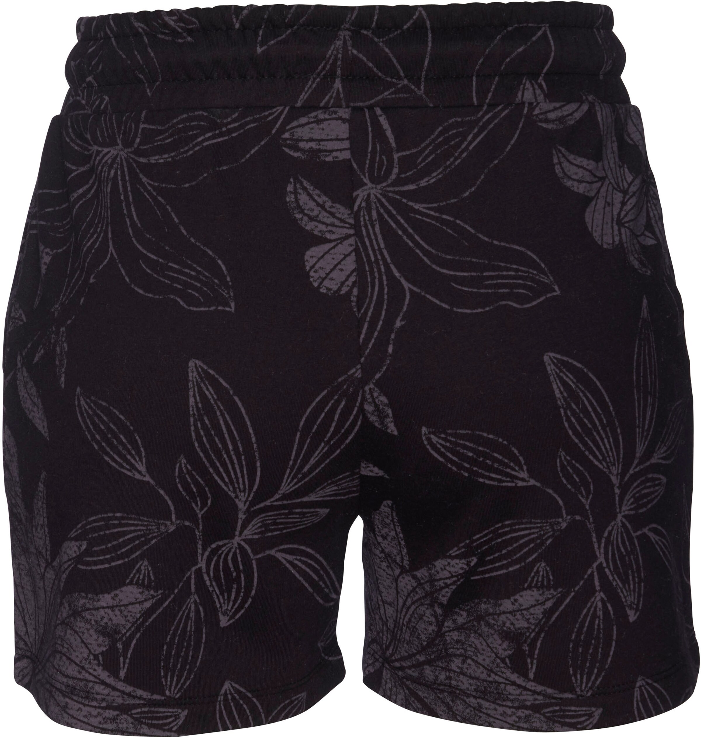 LASCANA Relaxshorts in schwarz-allover-gemustert