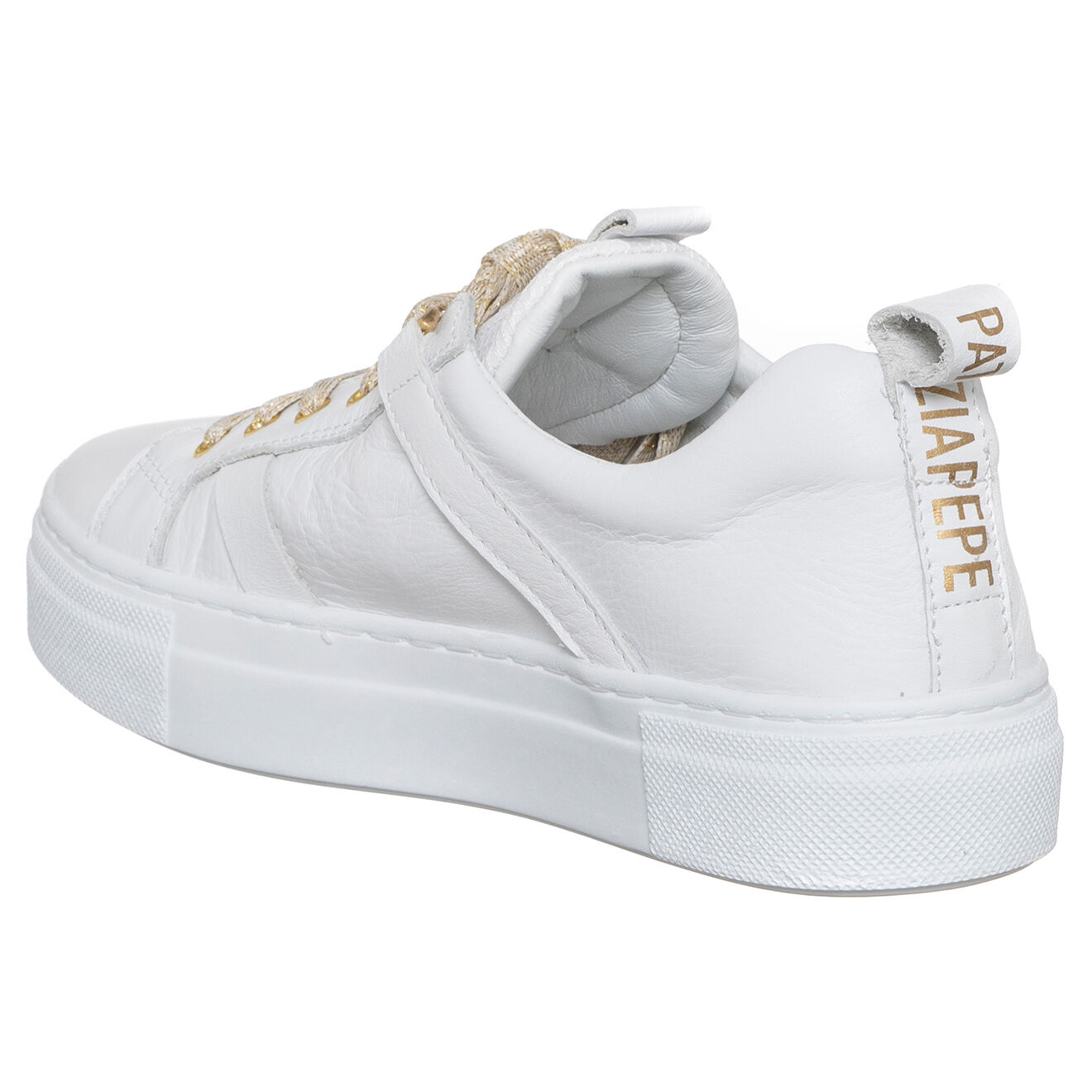 Patrizia Pepe Baskets en Cuir Jordy blanches