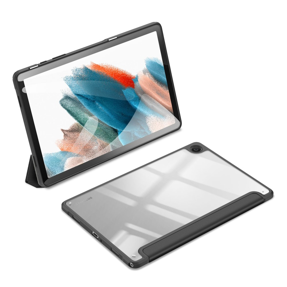 Samsung Galaxy Tab A9  Plus Leder Tasche Smart Cover Schutzhülle - Schwarz