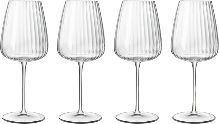 Luigi Bormioli Hvidvinsglas chardonnay Optica 55 cl 4 stk. Klar