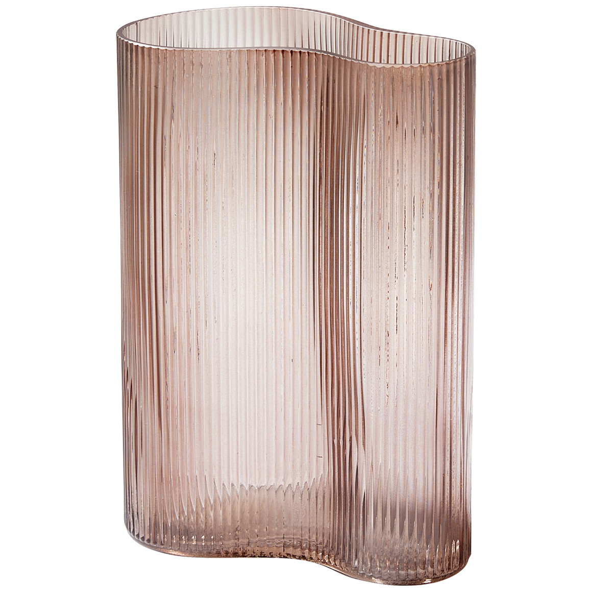 Große Vase in organischer Form helllila