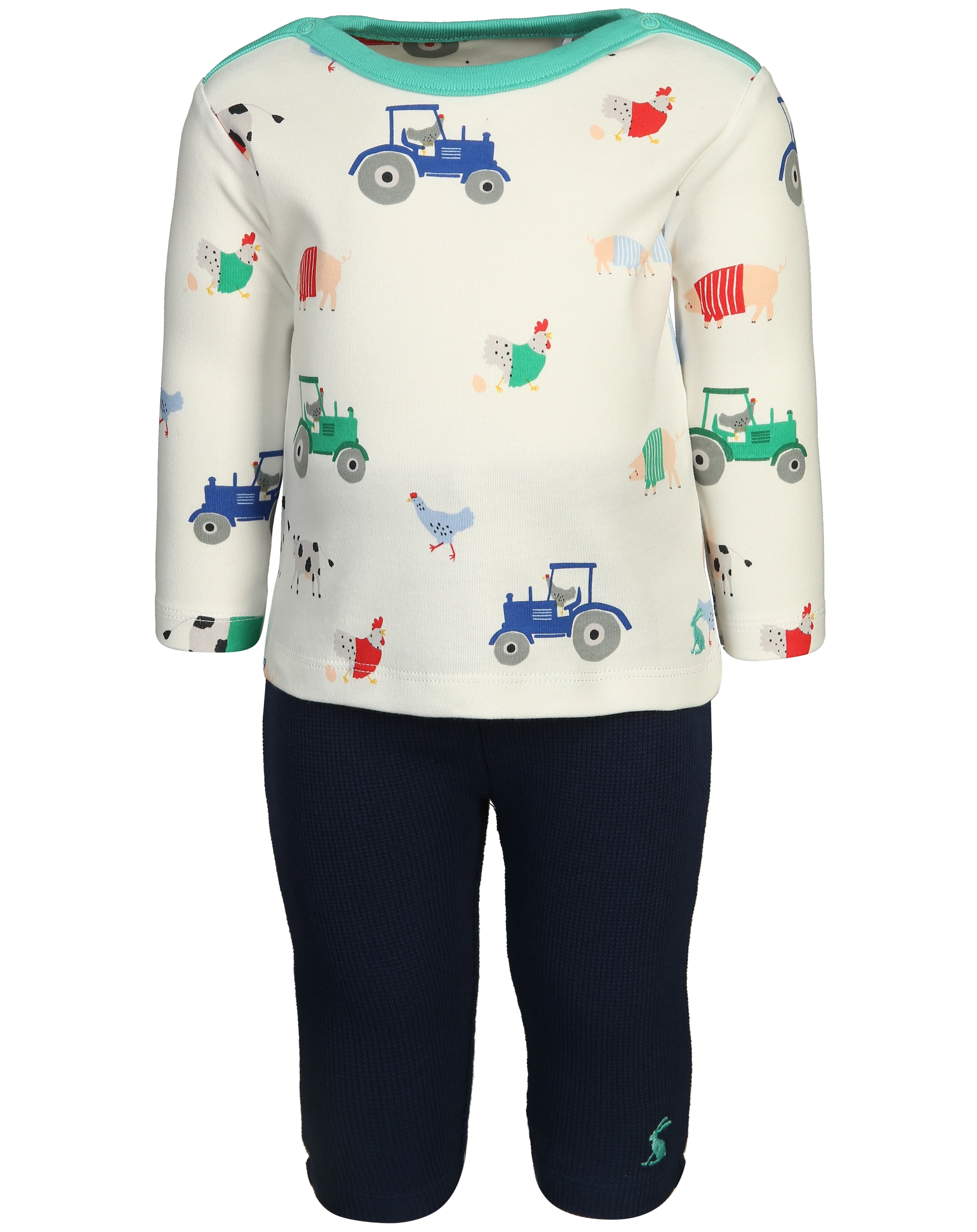 Langarmshirt CURTIS mit Hose in weiß