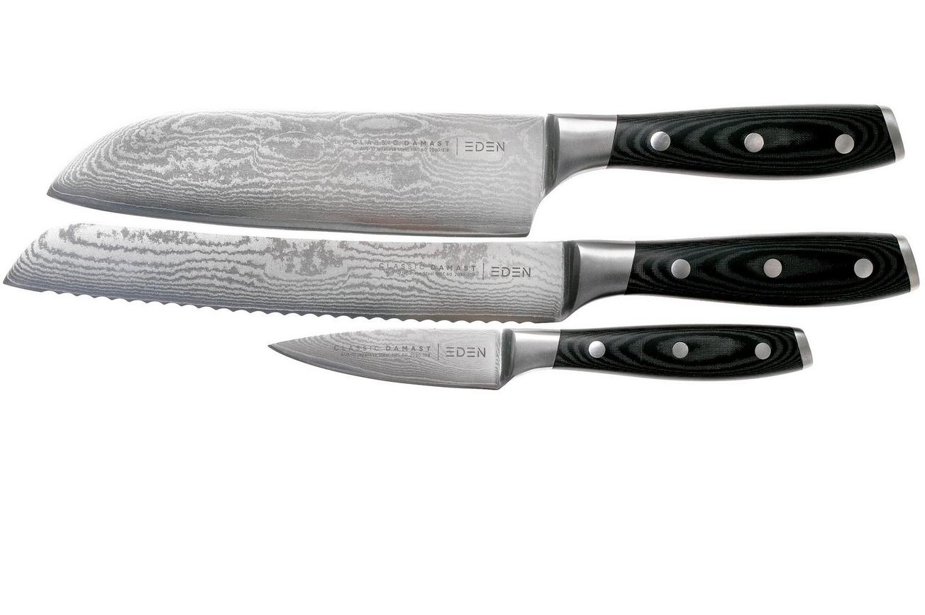 Eden Classic Damast 2030-S07, 3-delige messenset