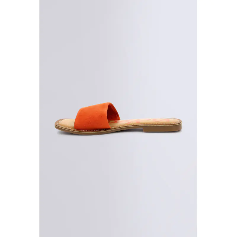 KICK GIPSI ORANGE BRIQUE Mules Cuir Femme