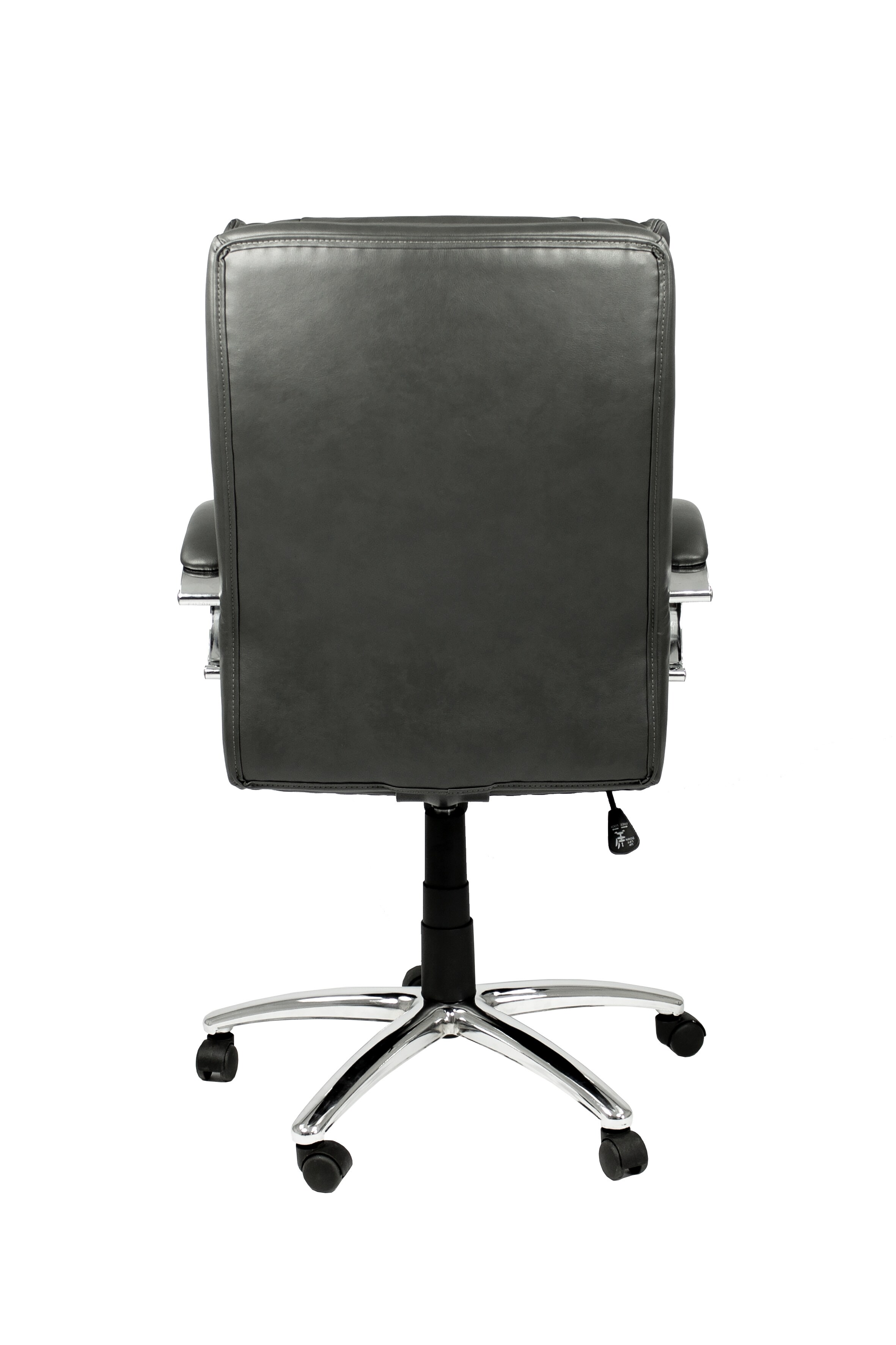 byLIVING Bürostuhl PAUL-XXL, Kunstleder dunkelgrau, Gestell chrom