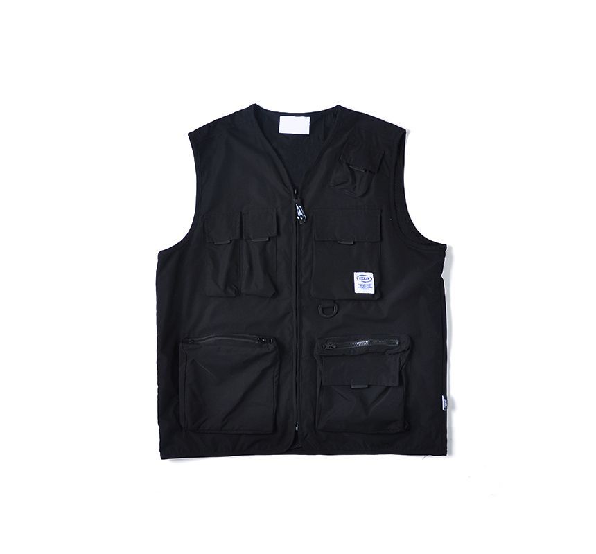 Bay Go Mall - Utility vest met letters en rits
