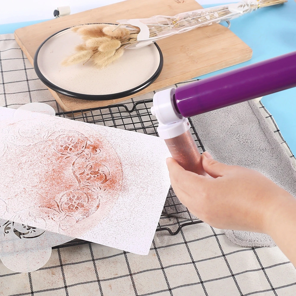 (40ml) Manuelle Air Brush Pumpe Fondant Deko Spritzpistole für Kuchen / Torten - Blau