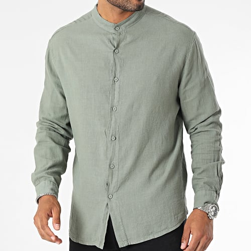 Chemise Manches Courtes Vert Kaki