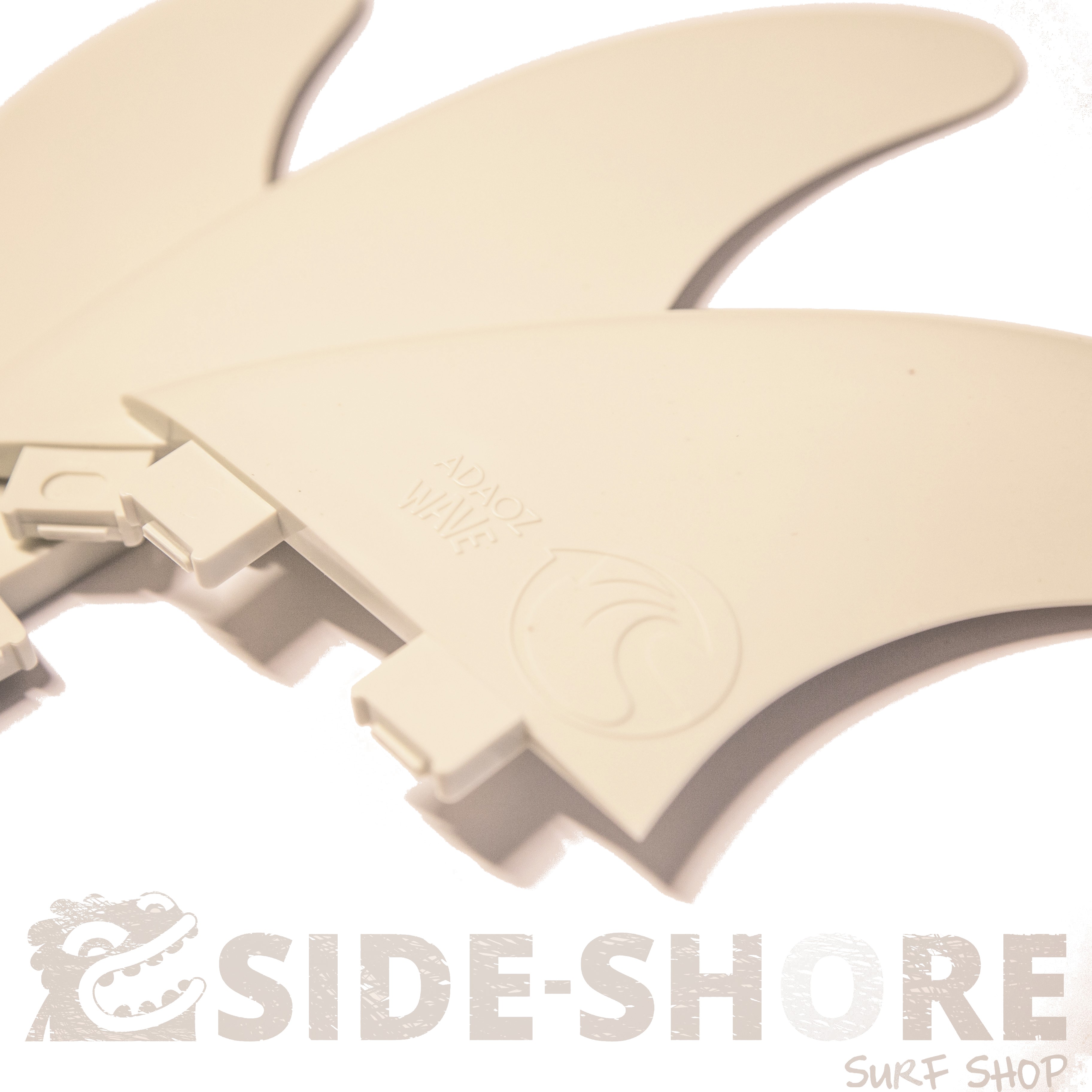 Adaoz Wave Dérives Surf - Plastique Recyclé - Thruster - FCS Blanc
