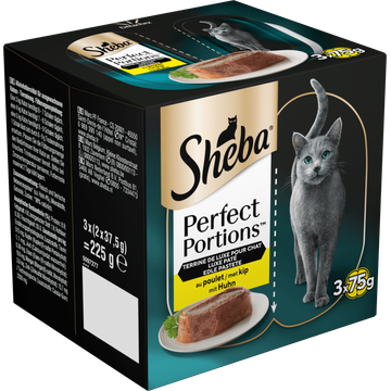 Sheba Perfect Portions met Kip 3 x 2 x 37,5 g