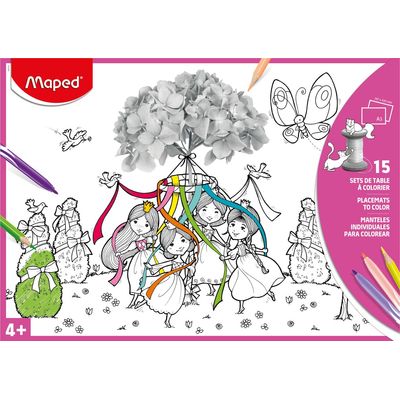 Maped - 15 sets de table à colorier