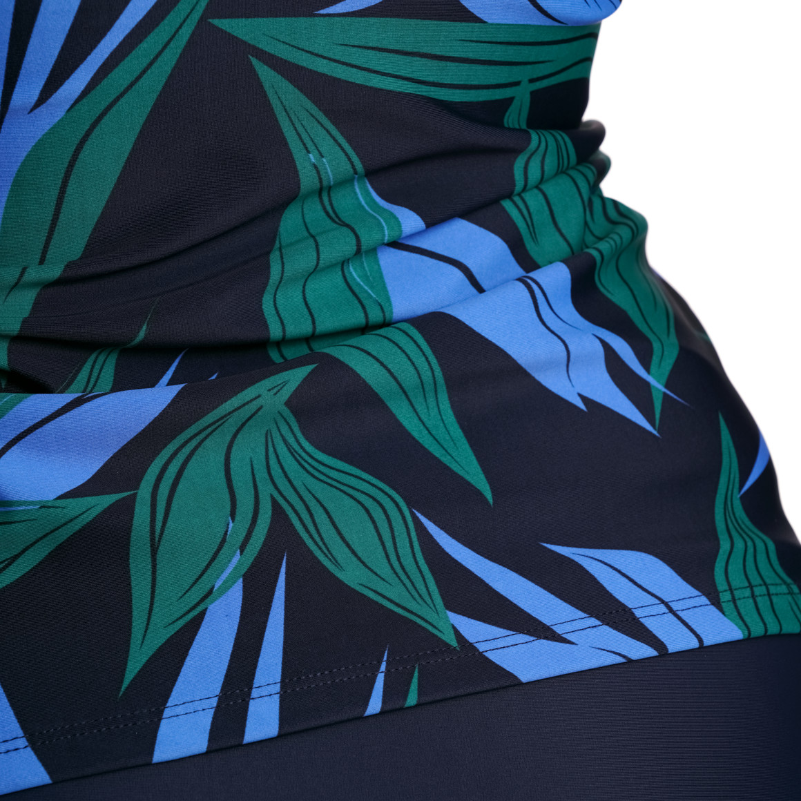 Gina Benotti Damen Shape-Tankinioberteil mit Palmenblätter nachtblau / grün / blau