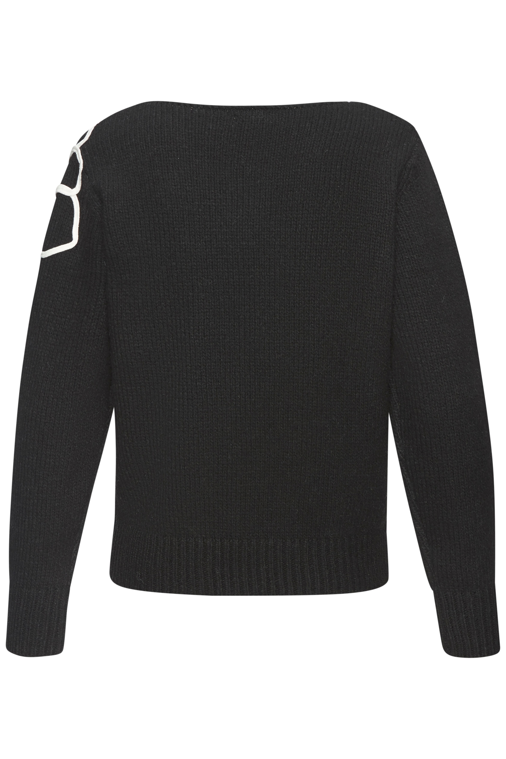 LASCANA Strickpullover , mit Blumen-Applikation, Winterpullover, modisch