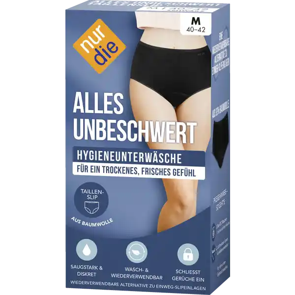 ALLES UNBESCHWERT Taillenslip schwarz Gr. M 40-42