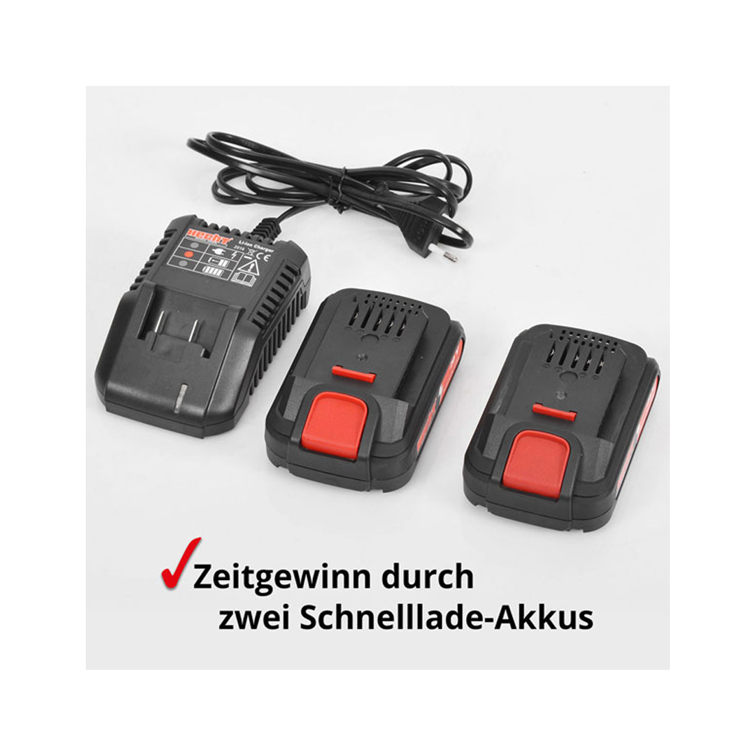 Hecht 20 Volt Akku-Schlagbohrschrauber inkl. 2 Akkus und Koffer
