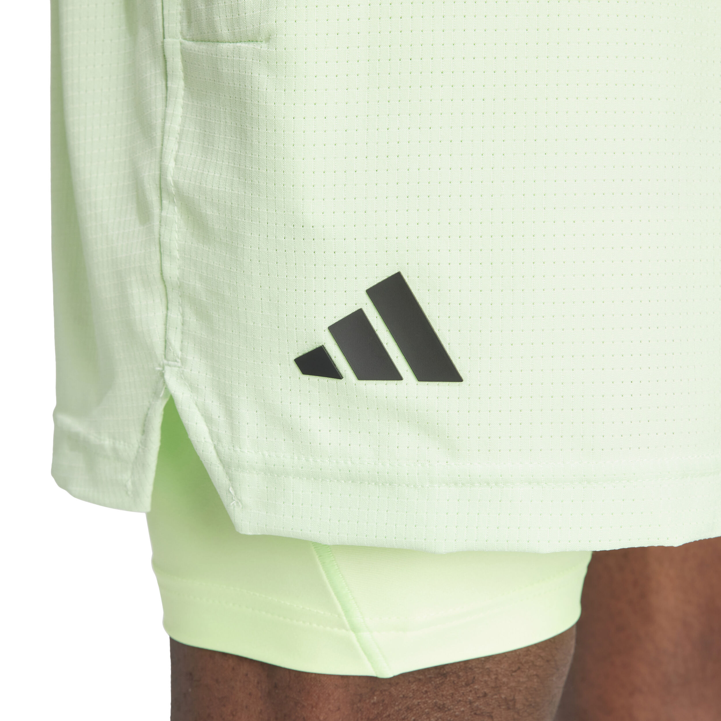 adidas Set With Tight 7in Shorts Hommes - Vert Clair
