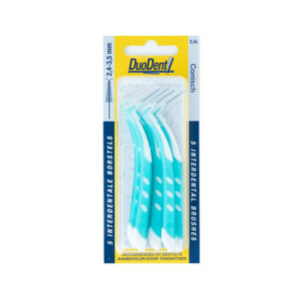 Duodent Interdentale Borstel Conisch 2,3 - 3,5 mm5 stuks