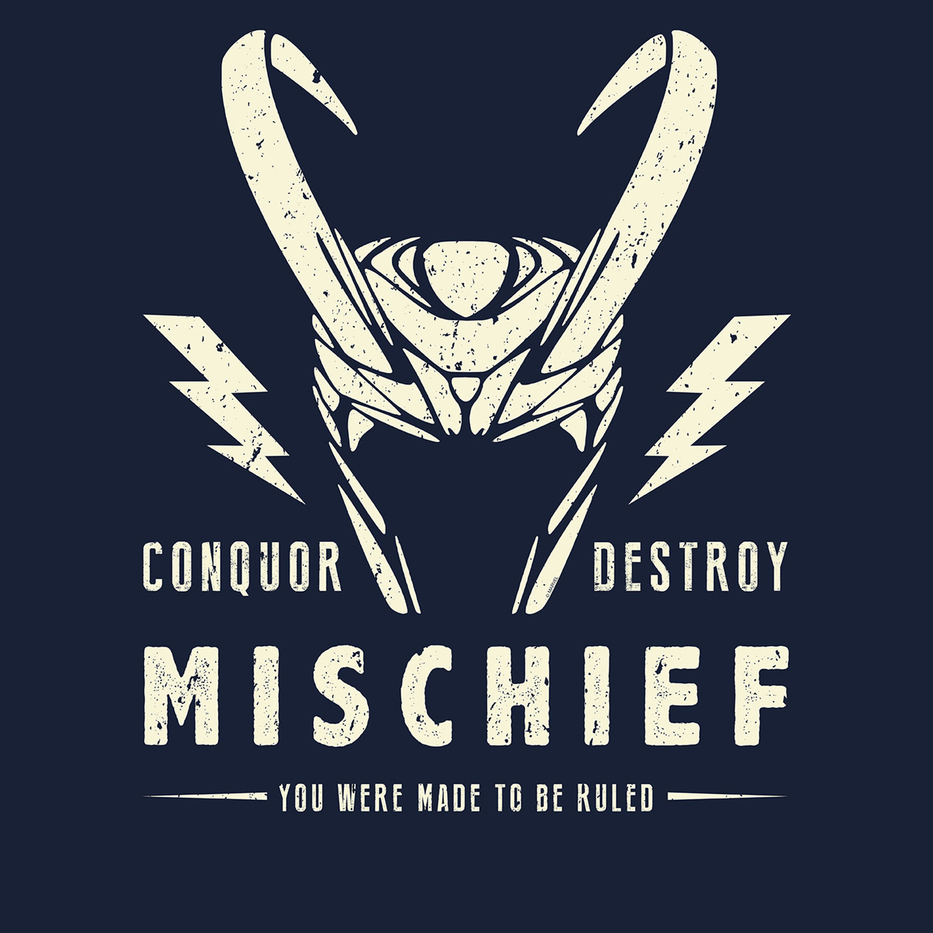 Wandbild LOKI MISCHIEF - blau - 50x70 cm