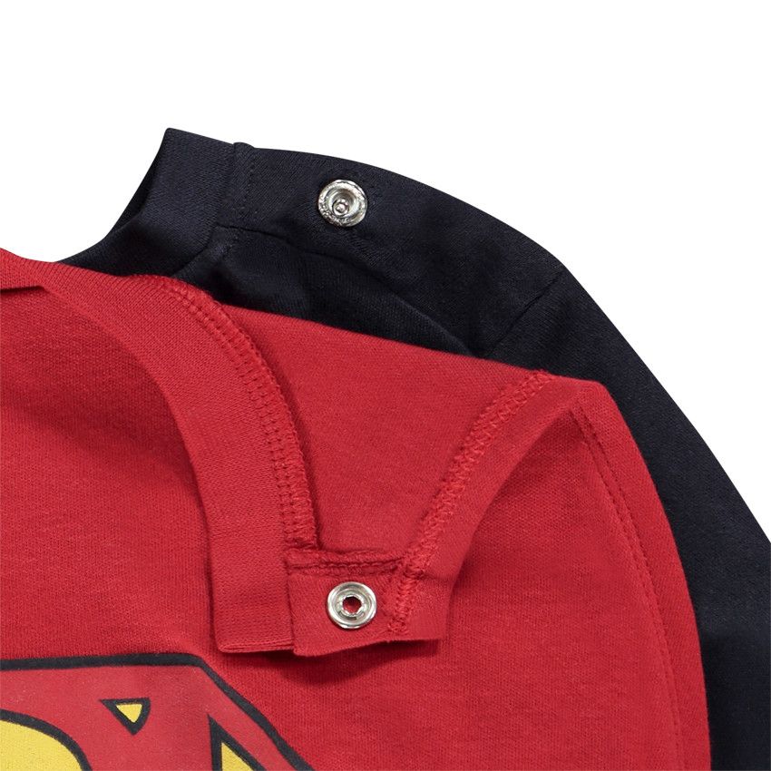 Pyjama 2 pièces en jersey print Superman Warner avec cape pour garçon - Rouge