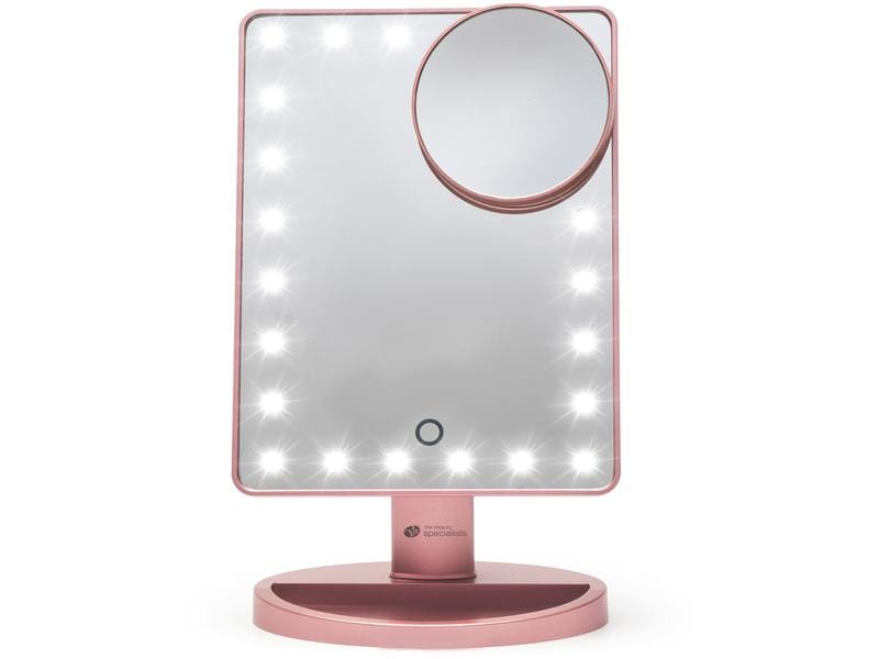 Rio Kosmetikspiegel 24 LED Touch Rosegold Dimmbarer Kosmetikspiegel