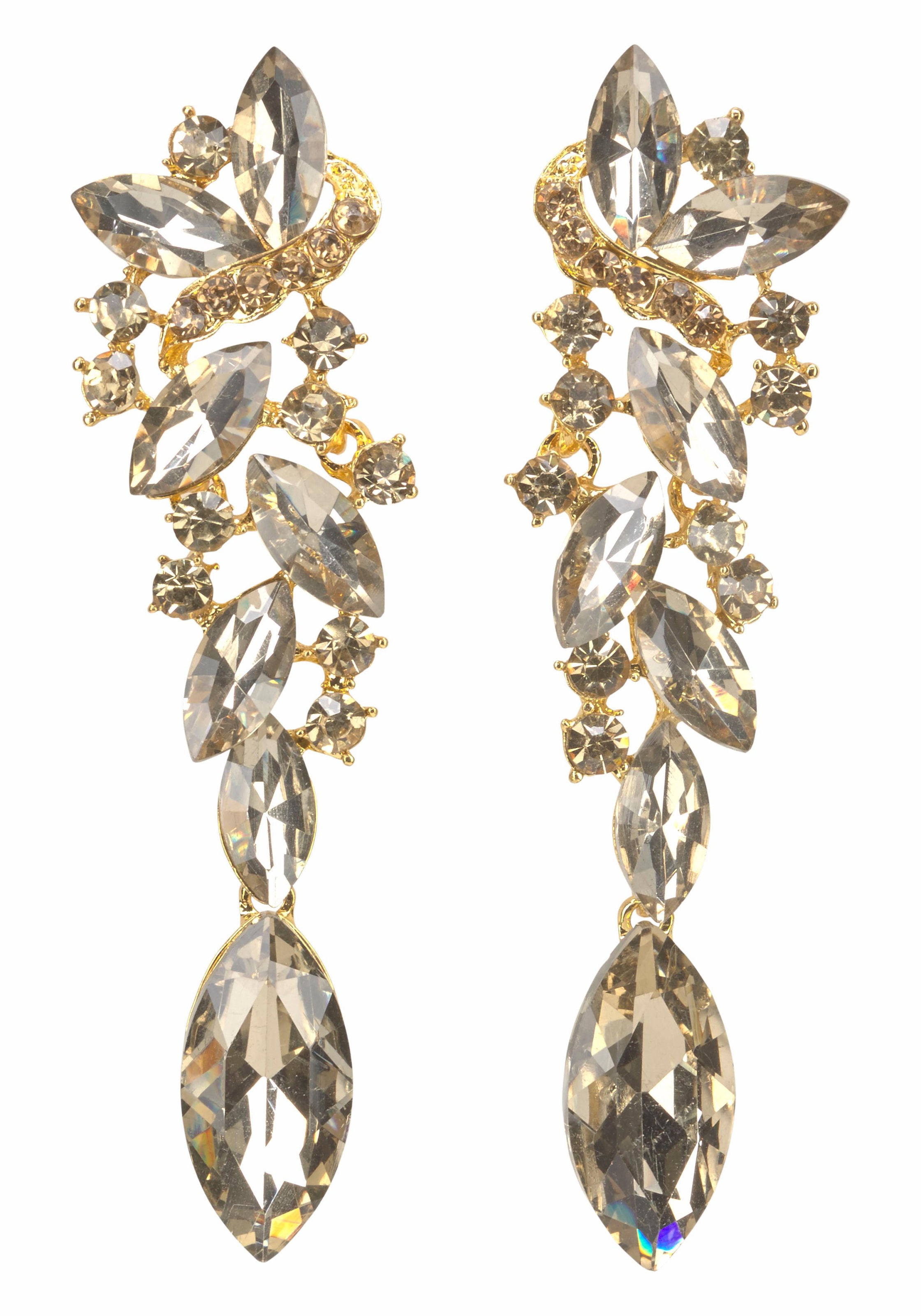 Firetti Paar Ohrstecker »Glamour-Look« mit Glasstein