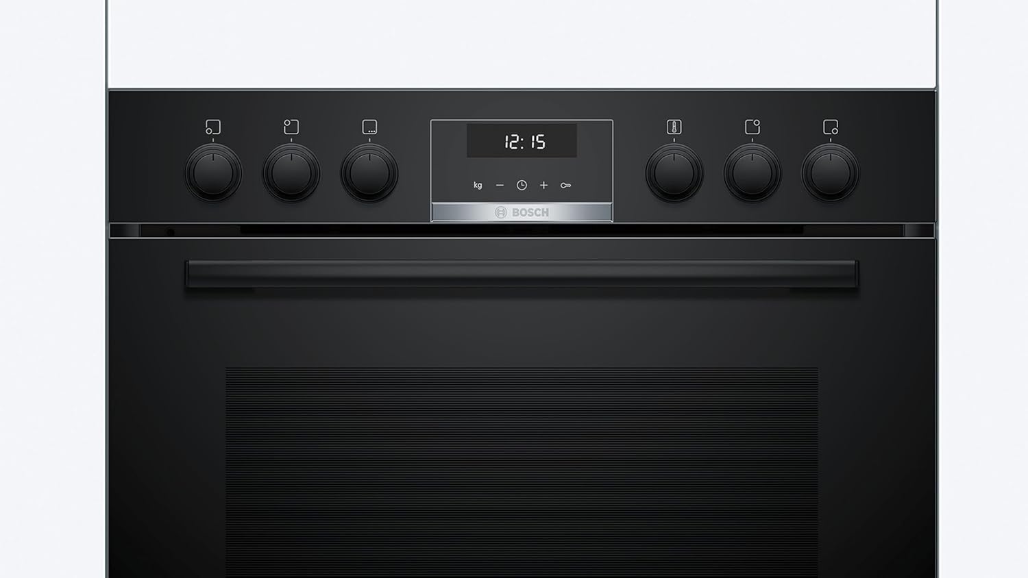 Bosch HND616LS63 Einbauherd-Set, Bestehend aus HEG517BB4 Herd, 60 x 60 cm, 3D Heißluft, Hydrolyse, LED Display, Pizzastufe & NVS645CB6E Induktionskochfeld, Combi Zone, Edelstahlrahmen