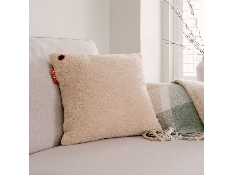 Bodi-Tek Heizkissen Cozy Una Wooly Akkubetrieb, Beige Wärmekissen für mehr Komfort und Wärme