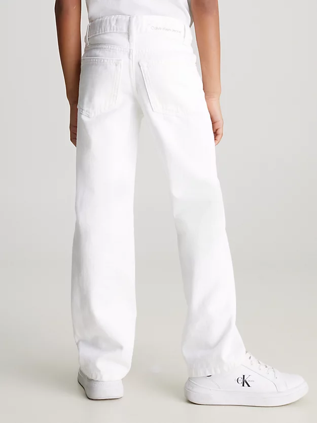 Calça jeans reta de cintura média