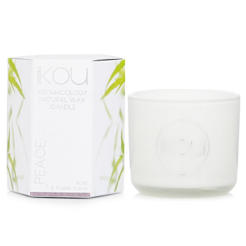 iKOU iKOU Eco-Luxury Aromacology Natural Wax Candle Glass - Peace (Rose & Ylang Ylang) 85g