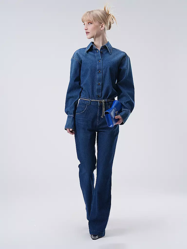 LANIUS Jeans Boot Cut Fit  dunkelblau