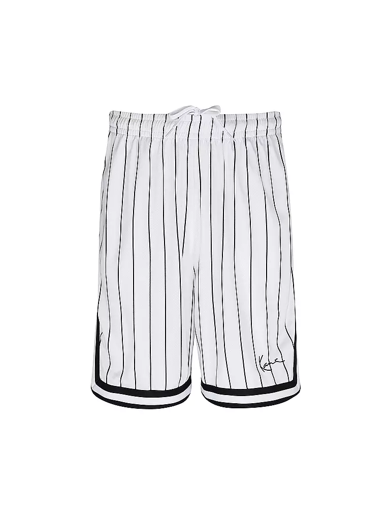 KARL KANI Shorts weiss