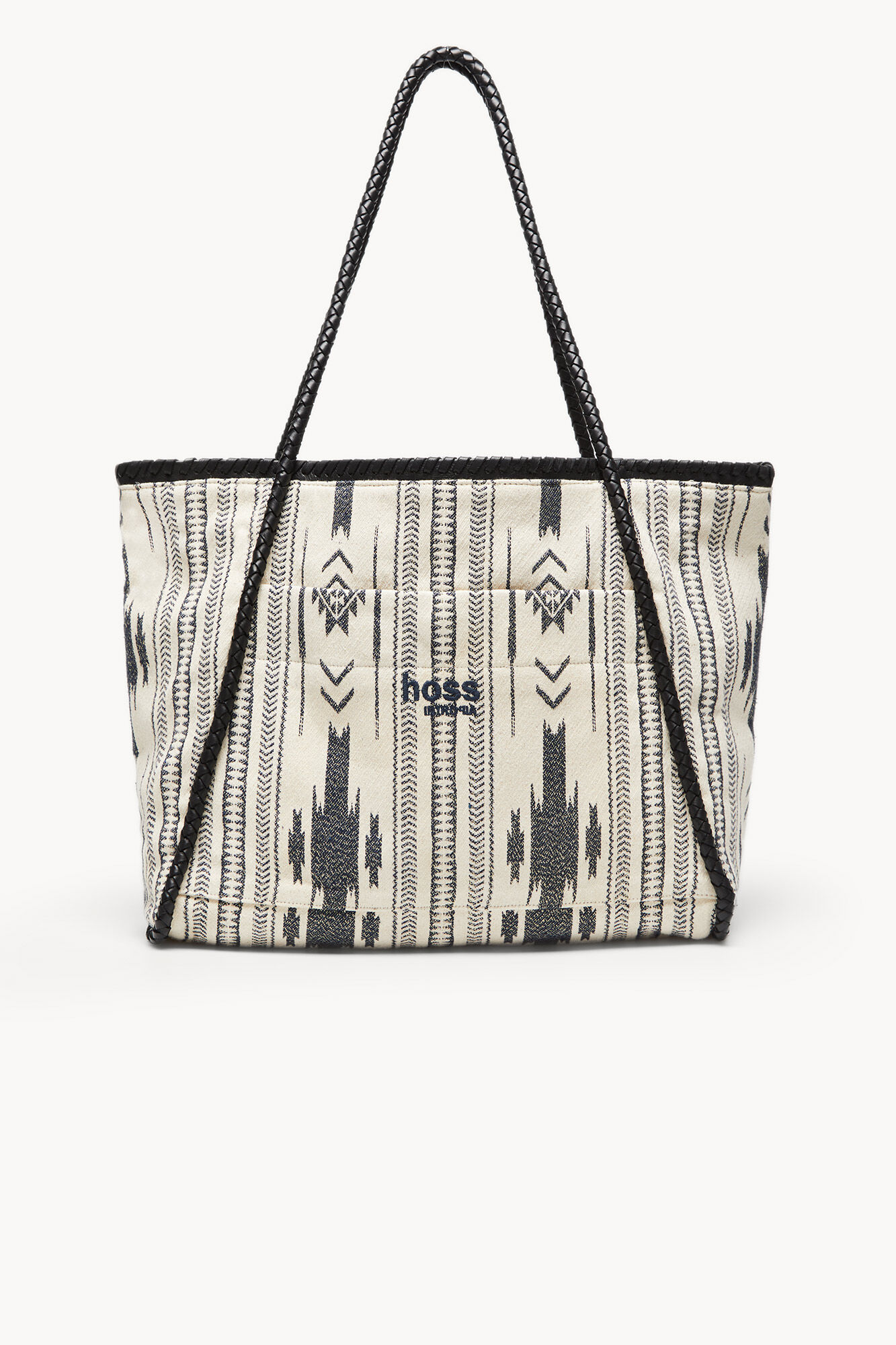 Bolsa Tote Alejandra Jacquard - Preta