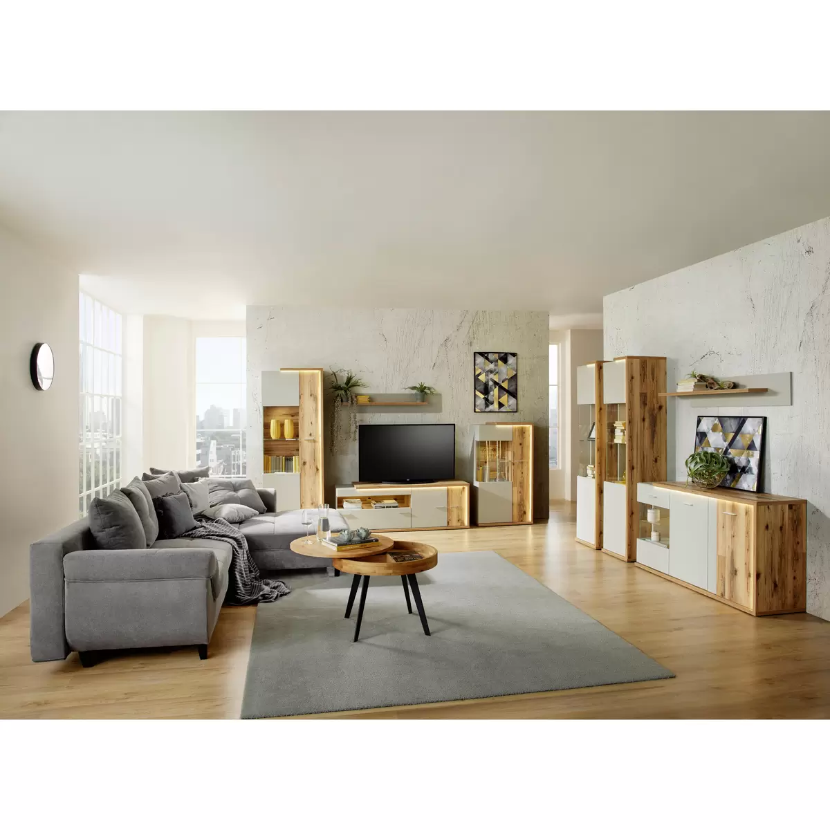 Sideboard Ambiente braun,grau
