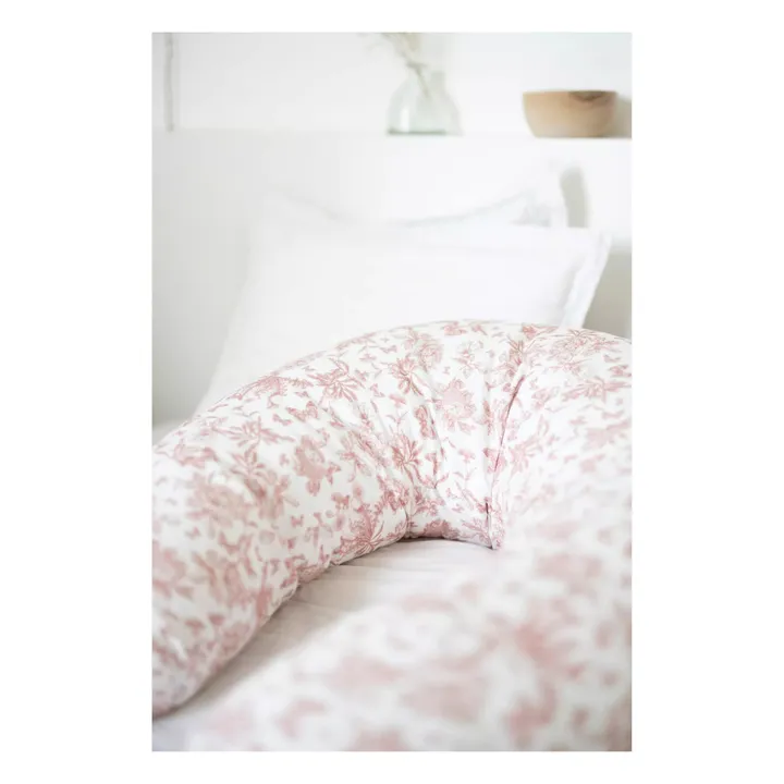 Tartine et Chocolat Coussin d'allaitement Toile de Jouy | Rose pêche