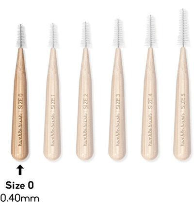 The Humble Co. Interdental borstel 0.40 mm roze (6 stuks)