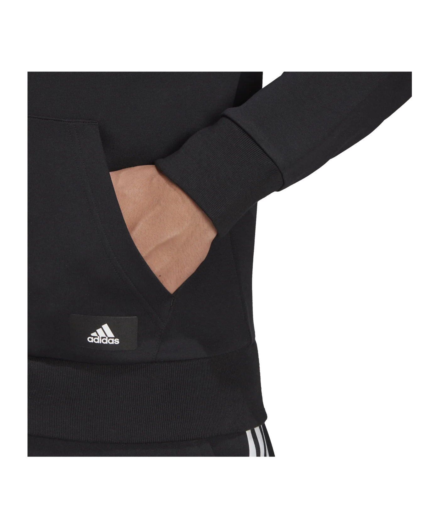adidas Future Icons Kapuzenjacke Schwarz