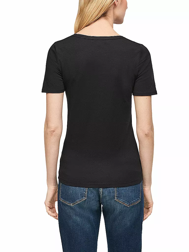 S.OLIVER T-Shirt schwarz