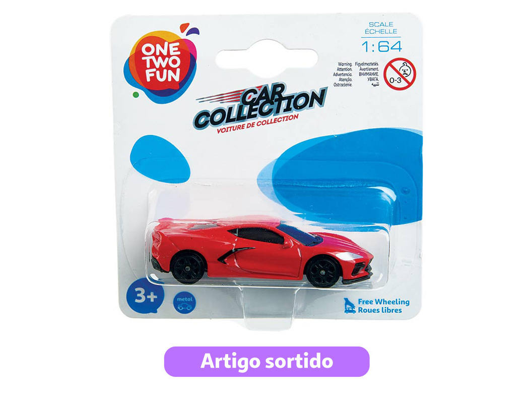 VEÍCULO MINIATURA ONE TWO FUN MODELOS SORTIDOS