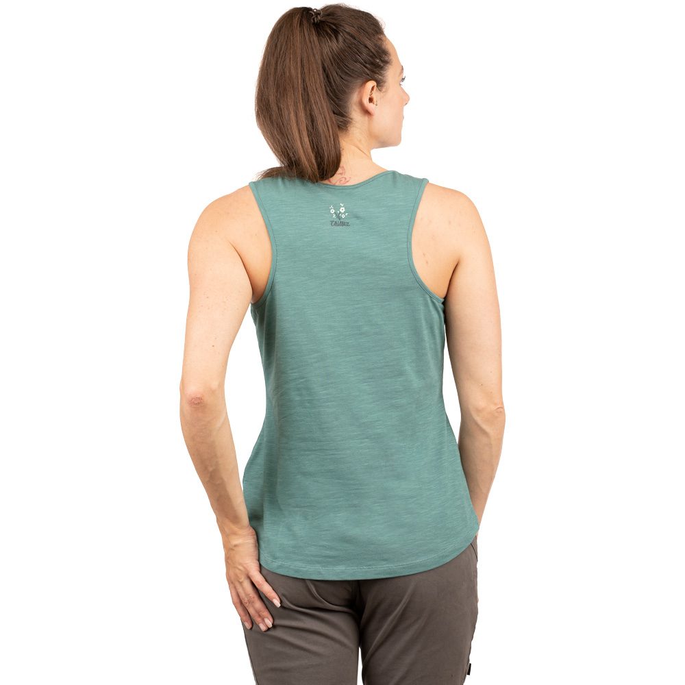 Chillaz Korfu Flower Meadow Top Damen dark green