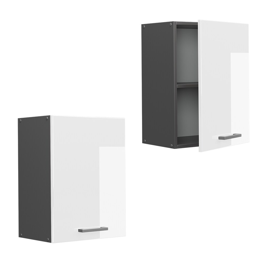 Vicco Hängeschrank Küchenschrank Küchenzeile R-Line 45 cm Anthrazit Weiß Tür Fächer