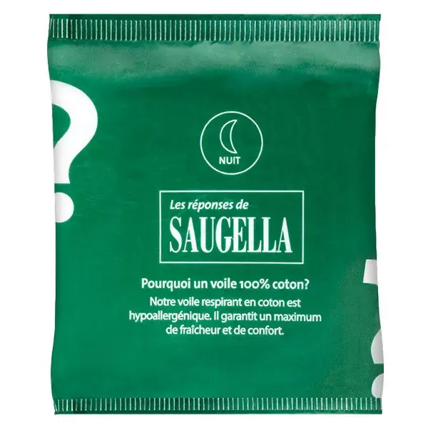 Absorvente Saugella Cotton Touch Extra Fino com Abas, Noturno, 12 Unidades