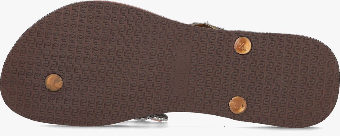 UZURII bruine uzurii teenslippers heart bronze
