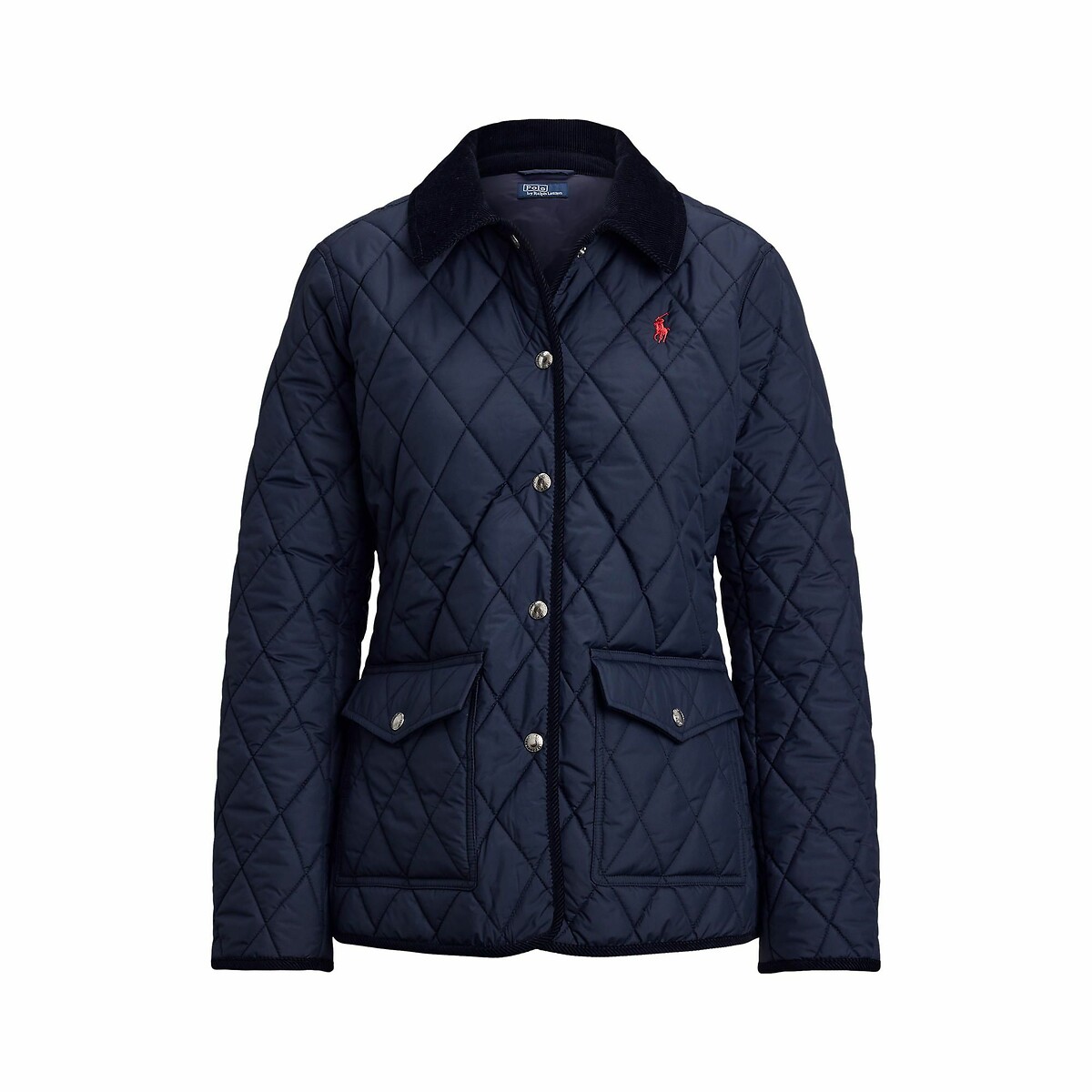 POLO RALPH LAUREN<br>Jaqueta fina acolchoada com estampa xadrez