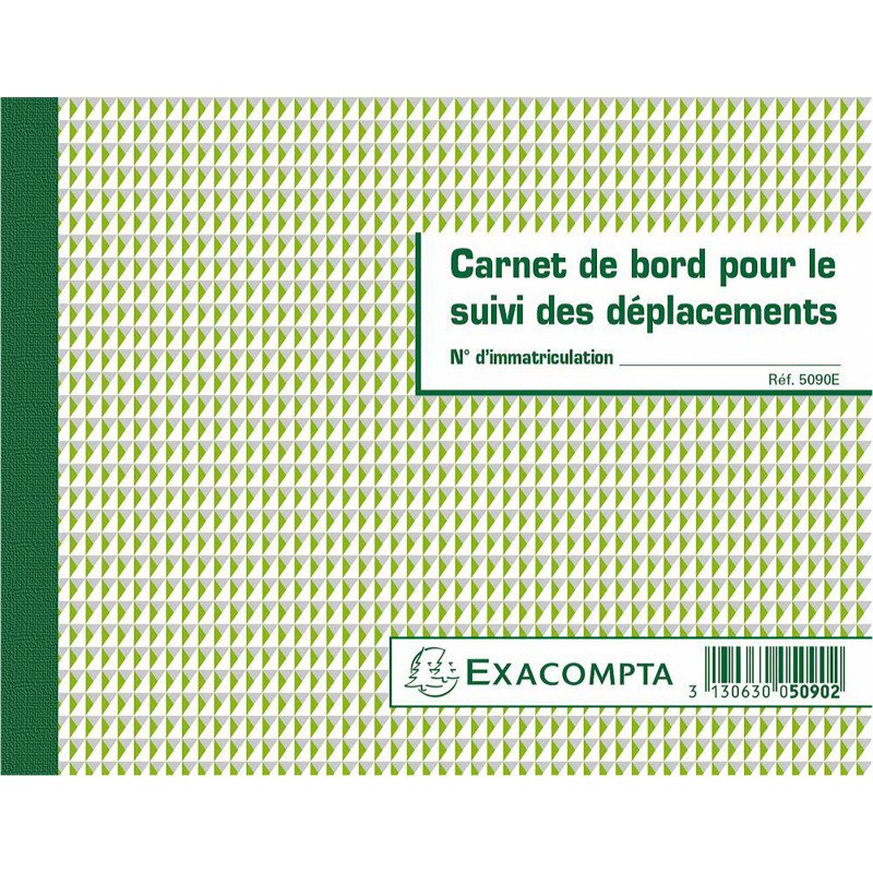 Carnet de bord suivi des déplacements Exacompta 5090E