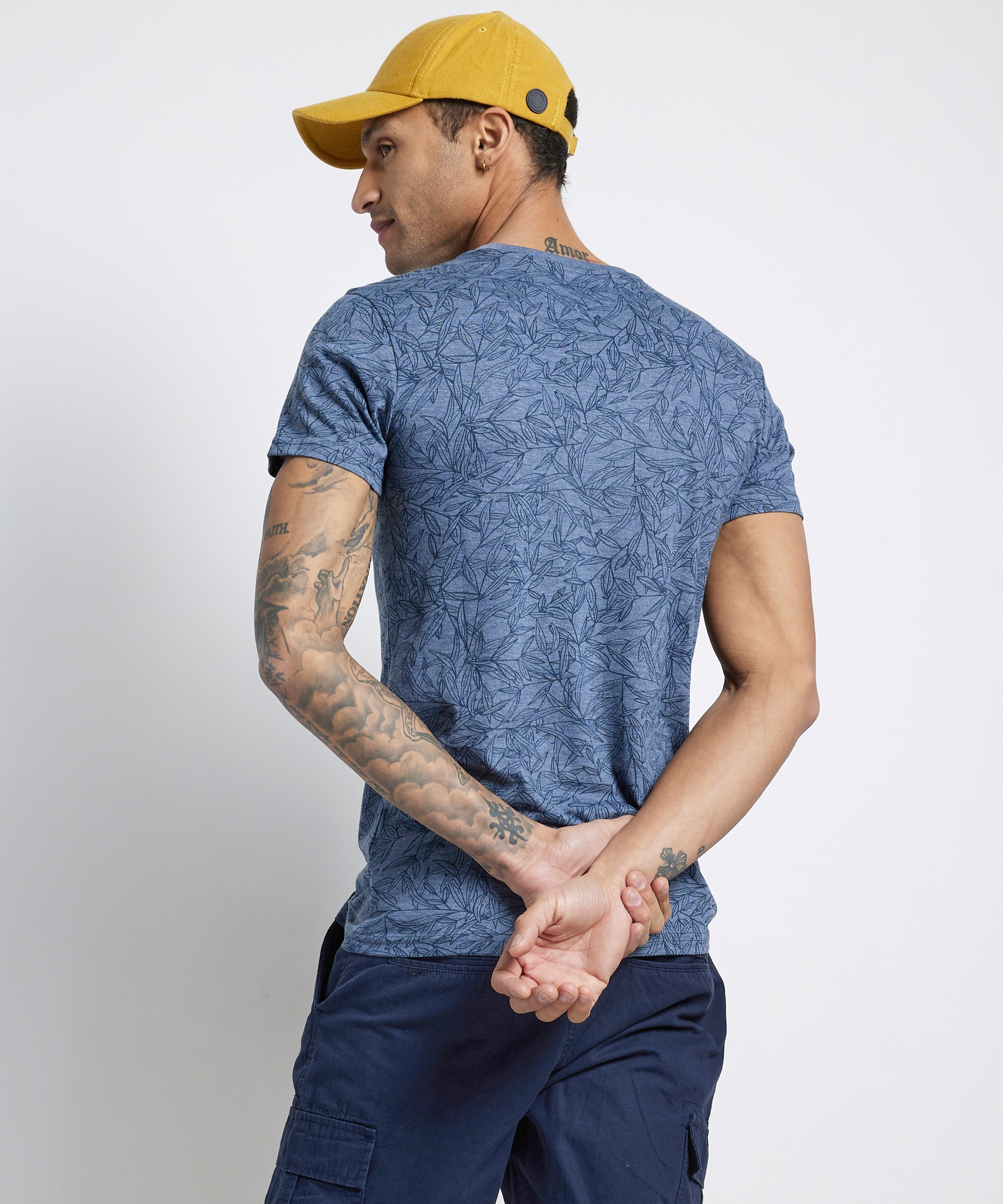 jersey t-shirt met tekstprint