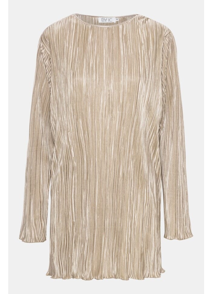 BYIC Kellyic Plissé Dress lb light brown