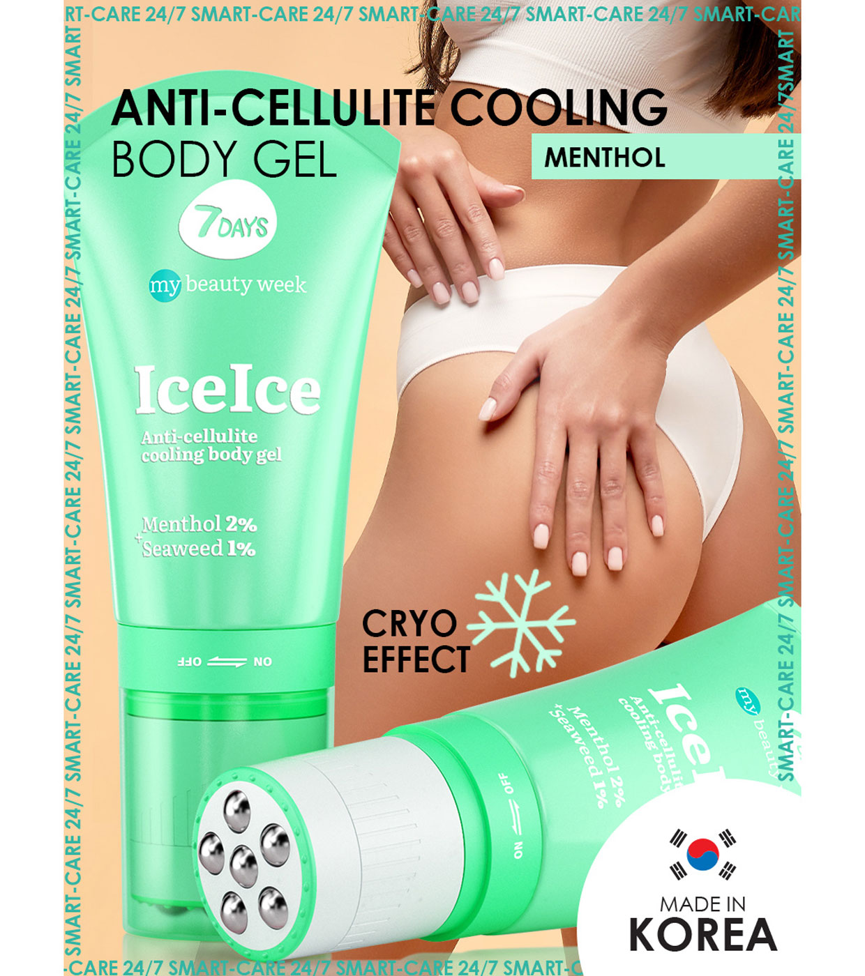 7DAYS - *My Beauty Week* - Gel roll-on corporal anticelulite - Ice Ice