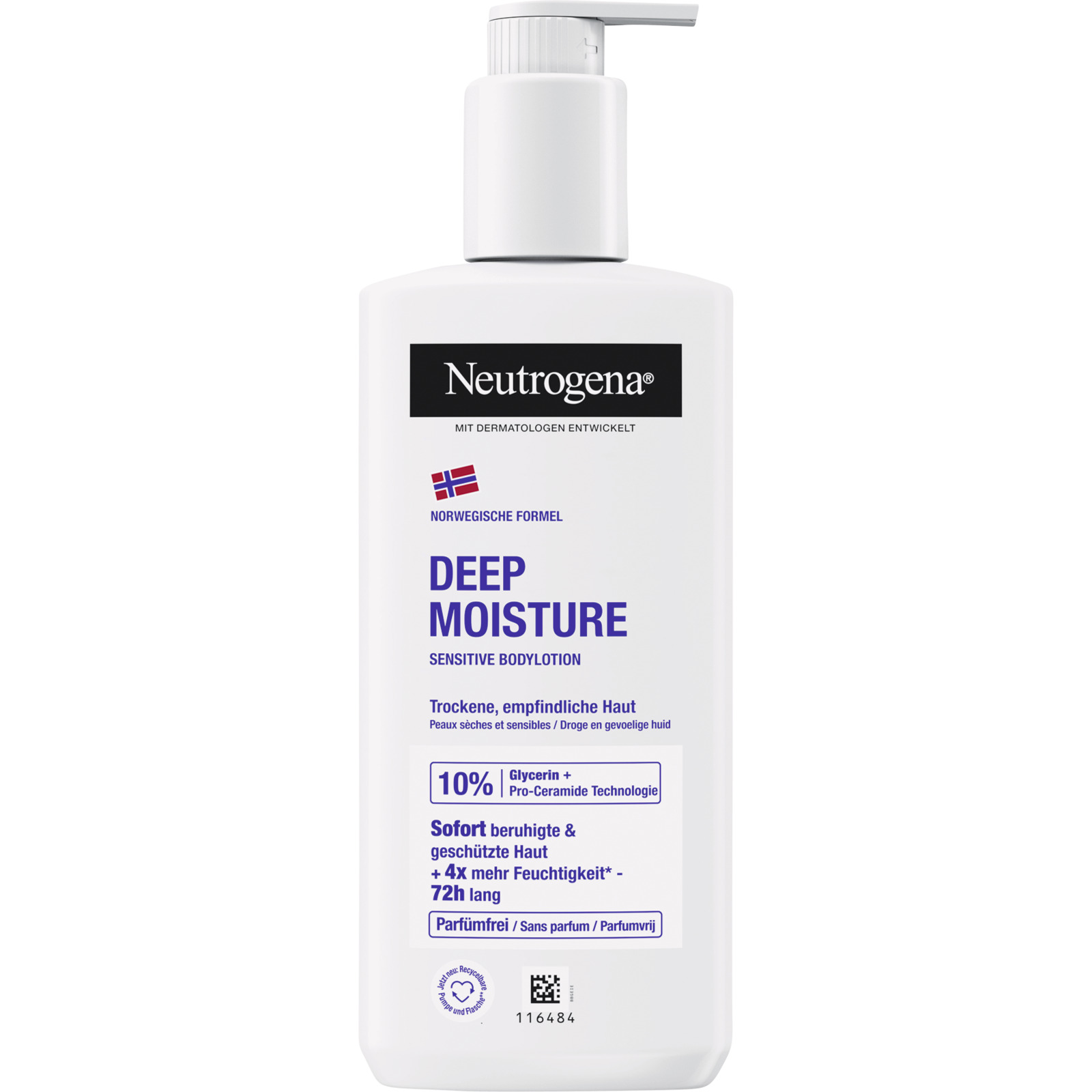 Neutrogena Deep Moisture sensitive Körperlotion 250 ml