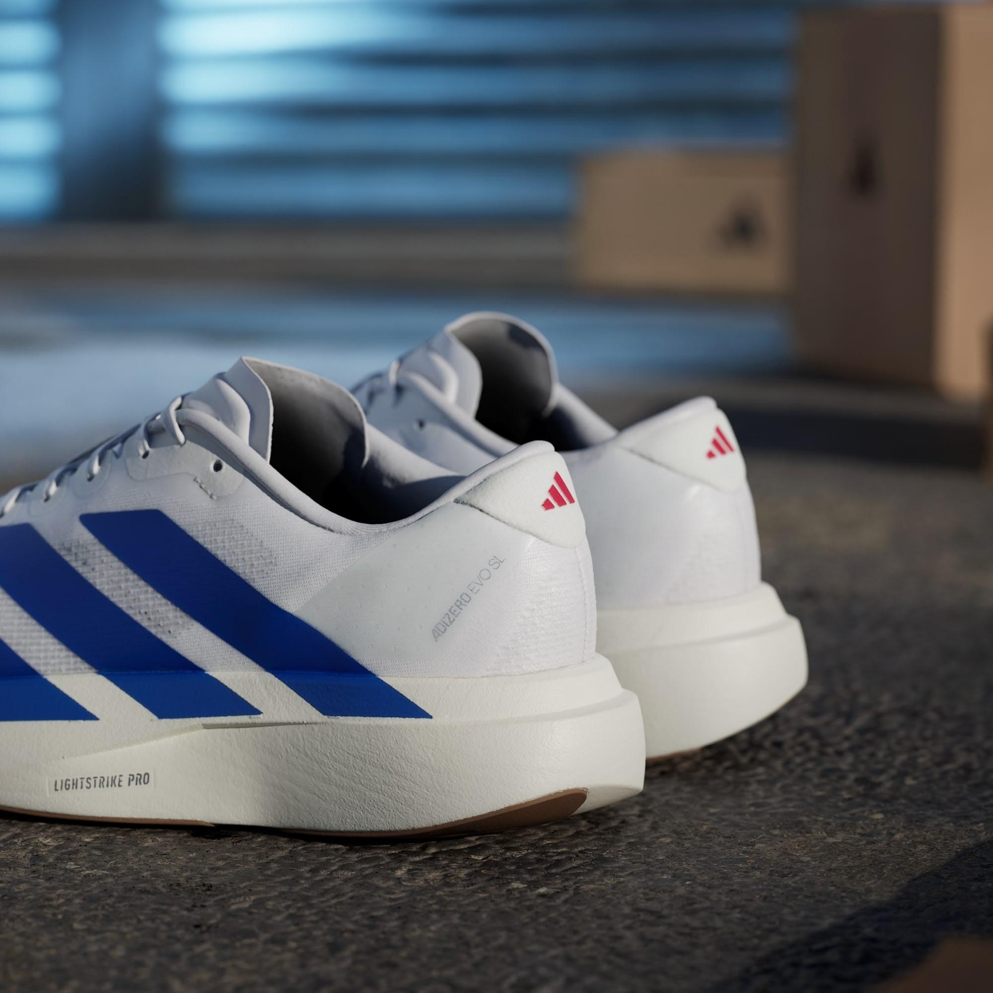 Adizero Evo SL Herre Cloud White/Royal Blue/Pure Ruby