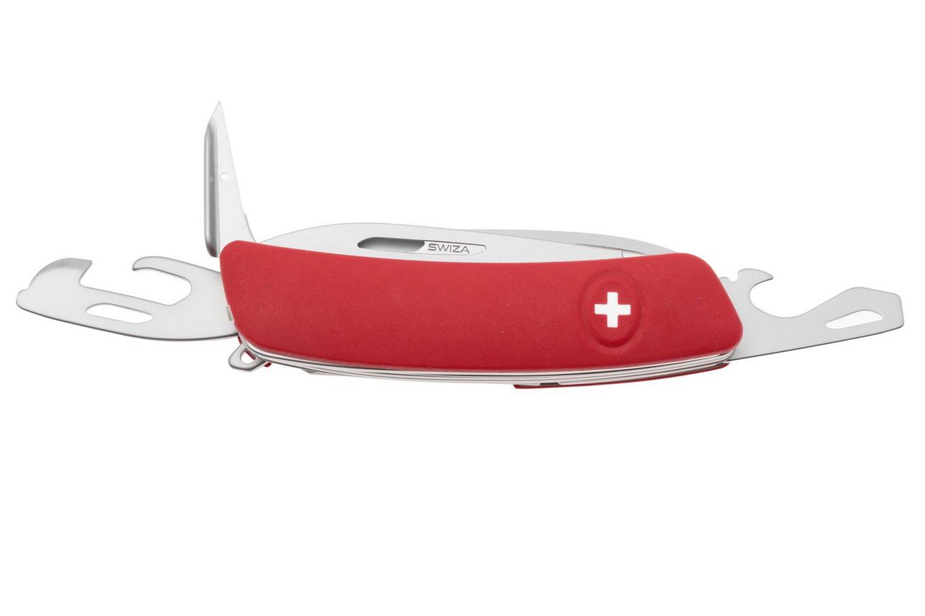 Swiza D10 R AM, KNR.0146.1900, Red Helvetix, Zwitsers zakmes, 10 tools